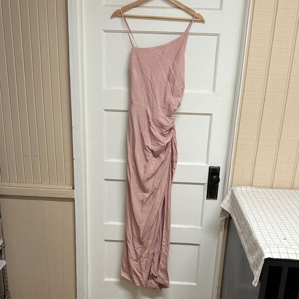 Anthropologie Blush One Shoulder Midi Dress NWT Size 6 - Picture 5 of 9
